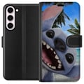 Pikkukuva 1 / 3: Yhteensopiva Lompakkokotelo Samsung Galaxy S23+ Stitch-matkapuhelinkotelo, jossa on suloiset ystävyysmaalaukset.