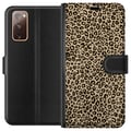 Miniatyrbillede 1 af 3: Kompatibel Tegnebogsetui til Samsung Galaxy S20 FE Leopard Mønster