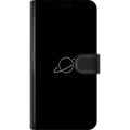 Pikkukuva 3 / 3: Yhteensopiva Lompakkokotelo Samsung Galaxy S23+ Saturnus-planeettidesign avaruusteemalla ja tähtien valolla – tyylikäs kuosi, joka tuo mieleen univer