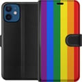Miniatyrbild 1 av 3: Kompatibelt Plånboksfodral till Apple iPhone 12 mini Pride Flagga