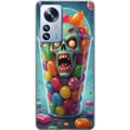 Pikkukuva 1 / 3: Yhteensopiva Puhelinkuori Xiaomi 12 Pro Zombie juliste karkkikuppi kauhu taide karkki pääkallo pelottava värikäs halloween karmiva design