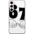 Pikkukuva 1 / 3: Yhteensopiva Puhelinkuori Samsung Galaxy S23+ 67 meemikäsien kuvitus mustavalkoisena – tyylikäs 6–7-grafiikka käsillä ja selkeällä minimalistisella m