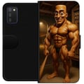 Miniatyrbilde 1 av 2: Kompatibelt Lommeboketui til Samsung Galaxy A03s Italiensk Brainrot-illustrasjon – Humoristisk trefigur i unik kunststil