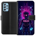 Miniatyrbild 1 av 3: Kompatibelt Plånboksfodral till Samsung Galaxy A52 5G Roblox Cyber Core Kraftfull digital Robloxdesign med lila ljus och futuristisk bakgrund