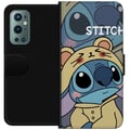 Miniatyrbilde 1 av 3: Kompatibelt Lommeboketui til OnePlus 9 Pro Disney Stitch blå alien med skilpadde figur