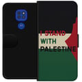 Miniatyrbild 1 av 3: Kompatibelt Plånboksfodral till Motorola Moto G9 Play Stand with Palestine – solidaritetsdesign med starkt budskap