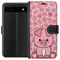 Miniatyrbild 1 av 3: Kompatibelt Plånboksfodral till Google Pixel 6a Kawaii Pig Cute Pink Animal Anime