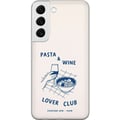 Pikkukuva 1 / 3: Yhteensopiva Puhelinkuori Samsung Galaxy S22 5G Pasta, viini ja arjen romantiikkaa graafisessa tyylissä