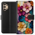 Miniatyrbillede 1 af 3: Kompatibel Tegnebogsetui til Samsung Galaxy A13 Blomster Farver