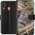 Miniatyrbilde 1 av 2: Kompatibelt Lommeboketui til Samsung Galaxy A20e Råtta Leende Djurmotiv Stadsmotiv Urban Grafisk Design