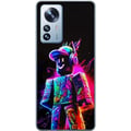 Pikkukuva 1 / 3: Yhteensopiva Puhelinkuori Xiaomi 12 Pro Roblox Neon Player Värikäs Roblox-hahmo neonväreissä mustaa taustaa vasten modernissa pelityylissä