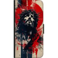 Miniatyrbilde 2 av 2: Kompatibelt Lommeboketui til Samsung Galaxy A03s Jesus med kors - kristent motiv med sterk symbolikk om tro og håp
