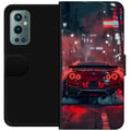 Miniatyrbild 1 av 3: Kompatibelt Plånboksfodral till OnePlus 9 Pro Red Sports Car Drift Racing Tuning