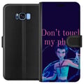 Miniatyrbild 1 av 2: Kompatibelt Plånboksfodral till Samsung Galaxy S8 K-pop Don’t touch my phone – Rolig illustration med animerad karaktär