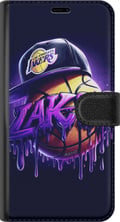 Pikkukuva 3 / 3: Yhteensopiva Lompakkokotelo Samsung Galaxy A32 5G Lakers NBA-koripallo USA-joukkue