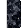 Miniatyrbilde 3 av 3: Kompatibelt Lommeboketui til OnePlus 9 Pro Abstrakt mørkt blomstermønster i svartgrå toner med en elegant, dramatisk og moderne følelse
