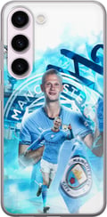 Miniatyrbild 1 av 3: Kompatibelt Mobilskal till Samsung Galaxy S23 Erling Haaland Manchester City Norge ultrasnabb och stark striker med otrolig effektivitet och toppnivå