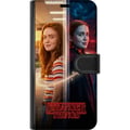 Miniatyrbillede 3 af 3: Kompatibel Tegnebogsetui til Samsung Galaxy S9+ Max Mayfield i et delt portræt mellem hverdagslys og en mørk parallelverden i Stranger Things-stil