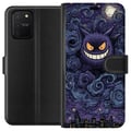 Pikkukuva 1 / 3: Yhteensopiva Lompakkokotelo Samsung Galaxy S10 Lite Pokémon Gengar -kuvitus – Tumma aihe, jossa on tähtitaivas ja kaupunkitaidetta