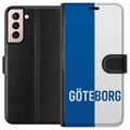Miniatyrbild 1 av 3: Kompatibelt Plånboksfodral till Samsung Galaxy S21 Göteborg – fotboll