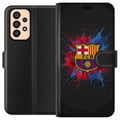 Pikkukuva 1 / 3: Yhteensopiva Lompakkokotelo Samsung Galaxy A33 5G Barcelona Splash Art, jossa on FC Barcelonan tunnus sinisenä ja punaisena – täydellinen jalkapallof