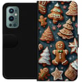 Miniatyrbilde 1 av 3: Kompatibelt Lommeboketui til OnePlus 9 Pro Pepperkaker formet som grantrær, figurer og stjerner, dekorert med glasur i et koselig vintermønster som s