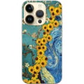 Pikkukuva 1 / 3: Yhteensopiva Puhelinkuori Apple iPhone 14 Pro Van Gogh juliste auringonkukka Tähtikirkas yö taide kukat maalaus taiteellinen retro taide impressionis