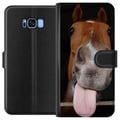 Miniatyrbillede 1 af 3: Kompatibel Tegnebogsetui til Samsung Galaxy S8 Rolig hest