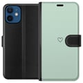 Pikkukuva 1 / 3: Yhteensopiva Lompakkokotelo Apple iPhone 12 mini Yksinkertainen Sydän