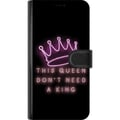Pikkukuva 3 / 3: Yhteensopiva Lompakkokotelo OnePlus 8 Pro Kuningatar Lainaus Tyttövoima Feministi