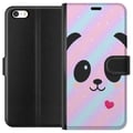 Miniatyrbild 1 av 3: Kompatibelt Plånboksfodral till Apple iPhone SE (2016) Regnbåge Panda