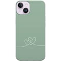 Miniatyrbillede 1 af 3: Kompatibel Mobilcover til Apple iPhone 15 Grøn Hjerte
