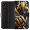 Miniatyrbild 1 av 3: Kompatibelt Plånboksfodral till Samsung Galaxy Xcover 5 Bumblebee Transformers gul robot mecha sci fi action warrior detailed cyberpunk hero motiv po