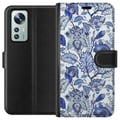 Pikkukuva 1 / 3: Yhteensopiva Lompakkokotelo Xiaomi 12 Kukat Sininen...