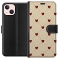 Miniatyrbild 1 av 3: Kompatibelt Plånboksfodral till Apple iPhone 13 Heart Grid