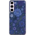 Pikkukuva 1 / 3: Yhteensopiva Puhelinkuori Samsung Galaxy S23+ Keskiyön kukkia syvänsinisessä unenomaisessa kesäillassa