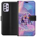 Miniatyrbilde 1 av 3: Kompatibelt Lommeboketui til Samsung Galaxy A52s 5G Huntrix Neon Trio Kpop Demon Hunter Fargerik futuristisk design med tre kvinnelige helter i paste