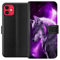 Miniatyrbilde 1 av 3: Kompatibelt Lommeboketui til Apple iPhone 11 Lilla Ulv