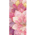 Miniatyrbillede 4 af 4: Kompatibel Tegnebogsetui til Apple iPhone 13 Pro Blomstermandala – Rosa og lilla mønster med gyldne detaljer illustration
