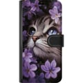 Pikkukuva 3 / 3: Yhteensopiva Lompakkokotelo Samsung Galaxy A33 5G Kissa ja kukat