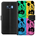 Miniatyrbild 1 av 2: Kompatibelt Plånboksfodral till Samsung Galaxy S8 Disney Mickey Mouse poster pop art färgglad cartoon retro series Andy Warhol style classic figur ar