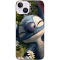 Pikkukuva 1 / 3: Yhteensopiva Puhelinkuori Apple iPhone 14 Plus Stitch nukahtaa päivänkakkaraniityllä, jossa pehmeä valo ja luonnon rauha luovat lämpimän ja rentoutta