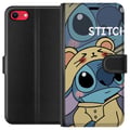 Miniatyrbilde 1 av 3: Kompatibelt Lommeboketui til Apple iPhone SE (2022) Disney Stitch blå alien med skilpadde figur