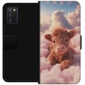 Miniatyrbilde 1 av 2: Kompatibelt Lommeboketui til Samsung Galaxy A03s Søt kalv blant skyer drømmeaktig rosa design med myke farger varm følelse av ro trygghet glede og fa