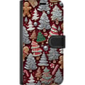 Pikkukuva 3 / 3: Yhteensopiva Lompakkokotelo Samsung Galaxy S23+ joulukeksit joulukakut piparkakut kuuset piparkakut joulukuvio karkkikeppi joulukuusi design