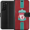 Miniatyrbild 1 av 3: Kompatibelt Plånboksfodral till Samsung Galaxy S21+ 5G Liverpool FC – Klassisk Fotbollsstolthet i Rött