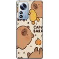 Pikkukuva 1 / 3: Yhteensopiva Puhelinkuori Xiaomi 12 Pro Kawaii-kapybarakuvitus – Suloinen piirrosmainen design ankkoineen ja appelsiineineen