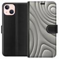 Pikkukuva 1 / 3: Yhteensopiva Lompakkokotelo Apple iPhone 13 mini Hopea-aallot