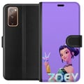 Miniatyrbillede 1 af 3: Kompatibel Tegnebogsetui til Samsung Galaxy S20 FE Kpop Dæmonjægere Zoey Krystalvåben Mystisk glød Idolæstetik