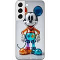 Pikkukuva 1 / 3: Yhteensopiva Puhelinkuori Samsung Galaxy S22 5G Värikäs Mikki Hiiri -hahmo futuristinen kromi kiiltävä Disney poptaide moderni eloisa hahmoaihe julis